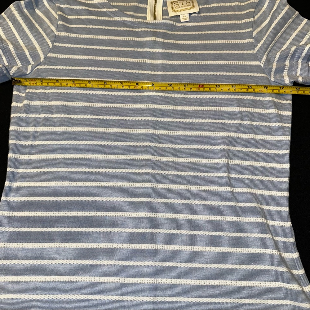 Sail to Sable Blue and White Striped Dress medium - Picture 6 of 6